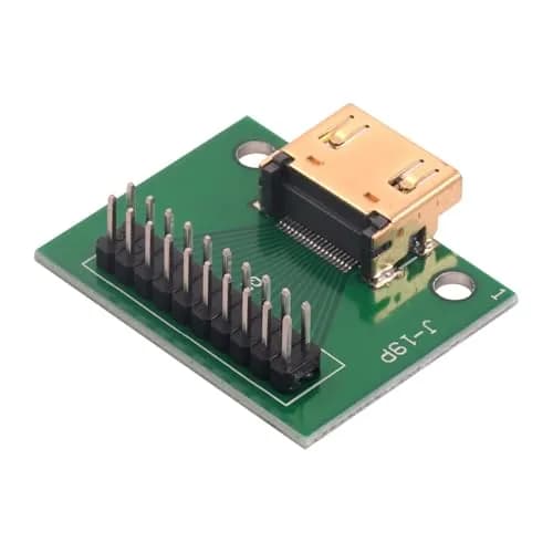 Teansic HDMI Female 19-Pin Breakout PCB Board with 2.54mm Straight Pin (2-Pack) | Essential for Hardware Debugging & Signal Testing thumbnail 5