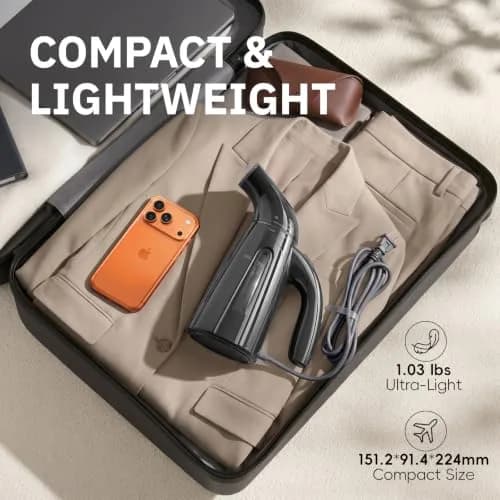 OGHom Steamer for Clothes 240ml 700W | Portable Travel Garment Steamer thumbnail 3