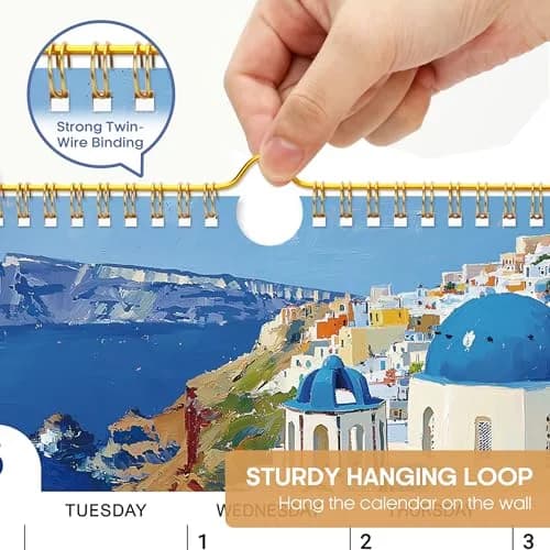 Taja Calendar 2026-2027 | 21-Month Wall Calendar with Elegant European Landscapes thumbnail 3