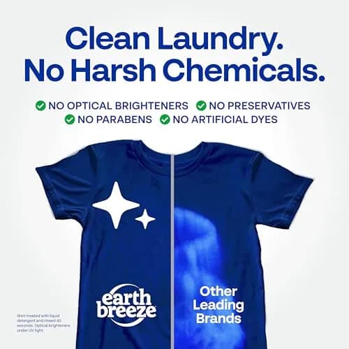 Earth Breeze Laundry Detergent Sheets Island Tropics 60 Loads | Concentrated Formula Eco-Friendly Biodegradable Value Pack thumbnail 2