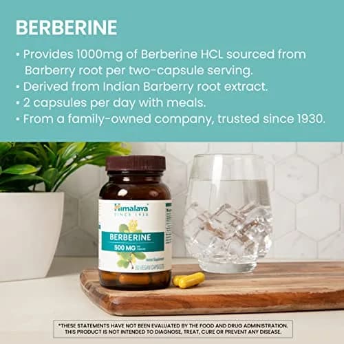 Himalaya Berberine Supplement 1000 mg | Supports Immunity & Metabolism, Vegan, 2 Pack thumbnail 3