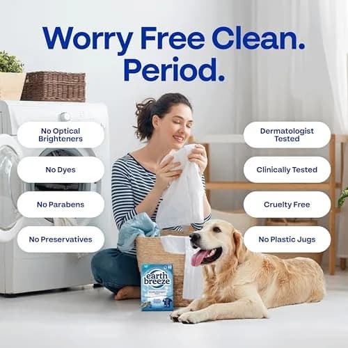 Earth Breeze Laundry Detergent Sheets River Rain 60 Loads | Eco-Friendly & Travel-Ready thumbnail 6