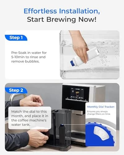 Waterdrop C11 Low-TDS Coffee Filter Replacement for De'Longhi® 4 Pack | Advanced Filtration for Richer Coffee thumbnail 8