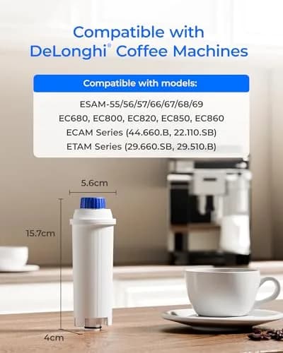 Waterdrop C11 Low-TDS Coffee Filter Replacement for De'Longhi® 4 Pack | Advanced Filtration for Richer Coffee thumbnail 2
