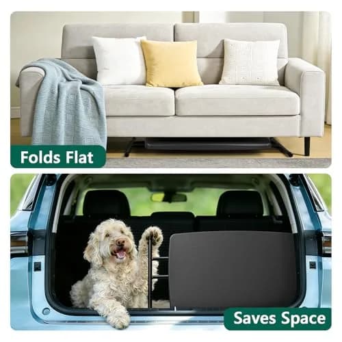 FurniEdge 30 Inch Folding Table Set of 2 | Adjustable Height Heavy Duty Utility Table for Small Spaces thumbnail 7