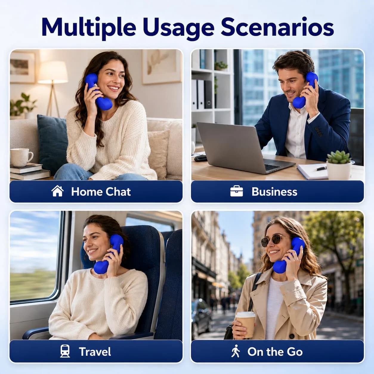LIONSOUL Retro Bluetooth Handset with USB for Cell Phones & Computers | 12-Hour Talk Time - view 6