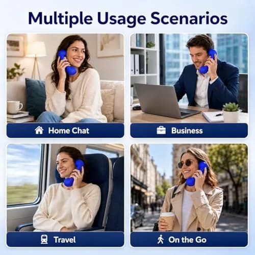 LIONSOUL Retro Bluetooth Handset with USB for Cell Phones & Computers | 12-Hour Talk Time thumbnail 6