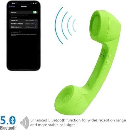 LIONSOUL Retro Bluetooth Handset with USB Charging | 12 Hours Talk Time thumbnail 2
