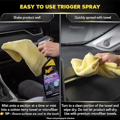 Meguiar's Quik Interior Detailer Cleaner 24 Fl Oz (Pack of 6) | Cleans & Protects All Interior Surfaces thumbnail 4