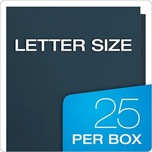 Oxford Twin-Pocket Folders, Dark Blue, Letter Size, 125 Count | Heavy Textured Paper for Students & Office thumbnail 6