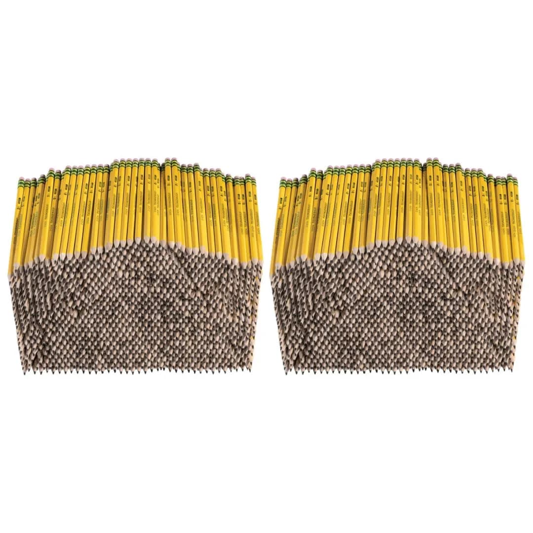 Ticonderoga Wood-Cased Pencils, Pre-Sharpened, HB #2, Yellow, 2000 Pencils Total | Trusted by Teachers for Over 100 Years - view 2