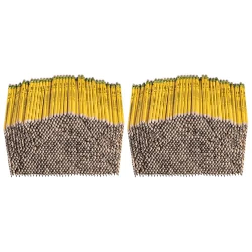 Ticonderoga Wood-Cased Pencils, Pre-Sharpened, HB #2, Yellow, 2000 Pencils Total | Trusted by Teachers for Over 100 Years thumbnail 2