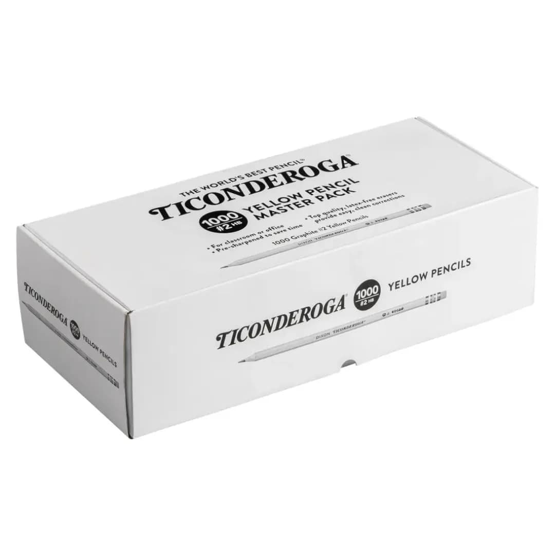 Ticonderoga Wood-Cased Pencils, Pre-Sharpened, HB #2, Yellow, 2000 Pencils Total | Trusted by Teachers for Over 100 Years - view 4