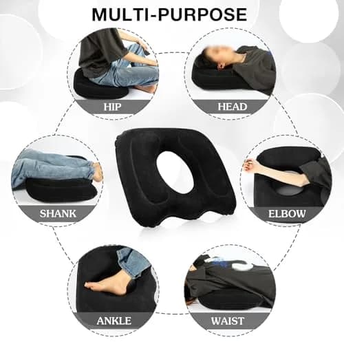 Leinuosen Inflatable Seat Cushion 18.1'' x 15.7'' x 4.7'' | Portable, Adjustable for Comfort thumbnail 7
