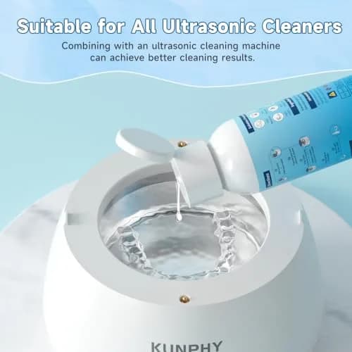 kunphy Ultrasonic Retainer Cleaner Solution 50ml (1.8 Fl Oz) | Professional Dental Appliance Cleaning thumbnail 7