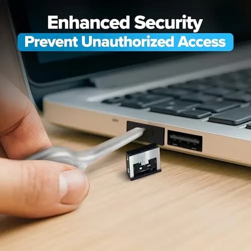 PortPlugs USB A Metal Port Blockers 50 Pack with 2 Keys | Secure Ports Against Malware & Data Theft thumbnail 8