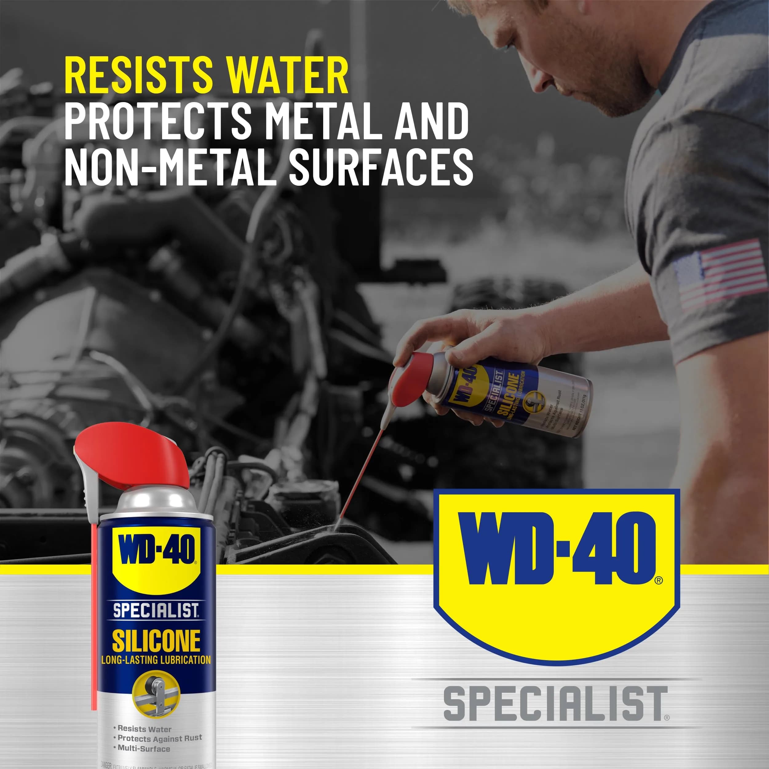 WD-40 Specialist Silicone Dry Lube Spray 390ml (13.3 OZ) 6-Pack | Superior Lubrication for Moving Parts - view 4