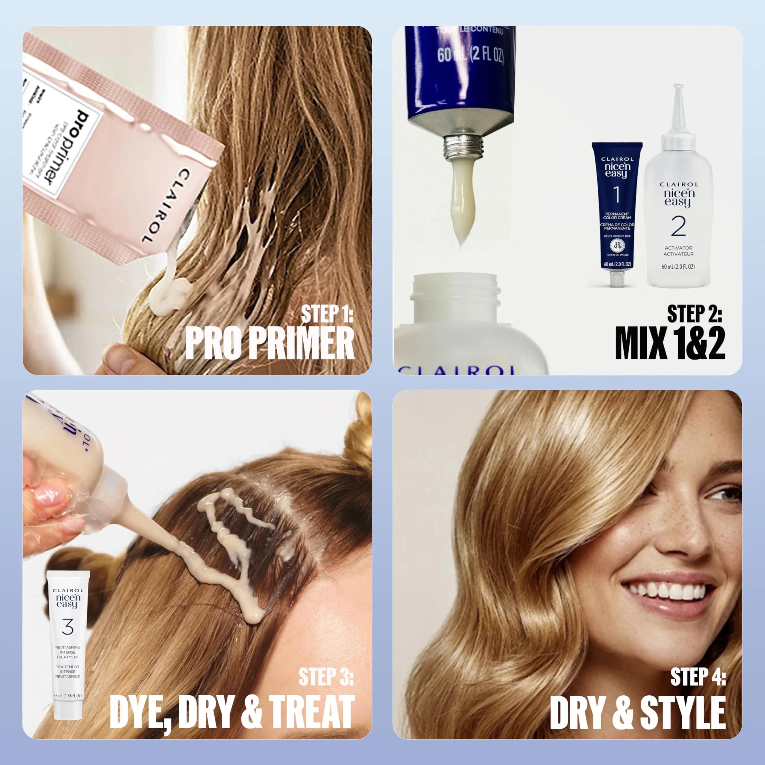 Clairol Nice'n Easy Permanent Hair Dye 6R Light Auburn 7.26 Fl Oz (215 ml) | 100% Gray Coverage with Pro Primer - view 7