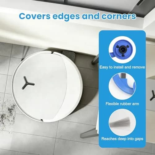 KTNAid 21 Pcs Accessories Kit for ECOVACS DEEBOT T90 PRO Omni Robot Vacuum | Main Brush, HEPA Filters, Side Brushes, Dust Bags, Roller Mops, Cleaning Tool & Screwdriver thumbnail 7