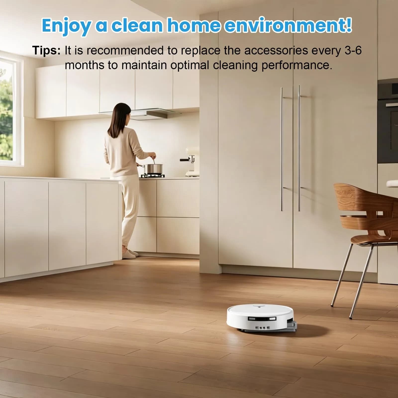 KTNAid 21 Pcs Accessories Kit for ECOVACS DEEBOT T90 PRO Omni Robot Vacuum | Main Brush, HEPA Filters, Side Brushes, Dust Bags, Roller Mops, Cleaning Tool & Screwdriver - view 8