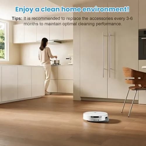 KTNAid 21 Pcs Accessories Kit for ECOVACS DEEBOT T90 PRO Omni Robot Vacuum | Main Brush, HEPA Filters, Side Brushes, Dust Bags, Roller Mops, Cleaning Tool & Screwdriver thumbnail 8
