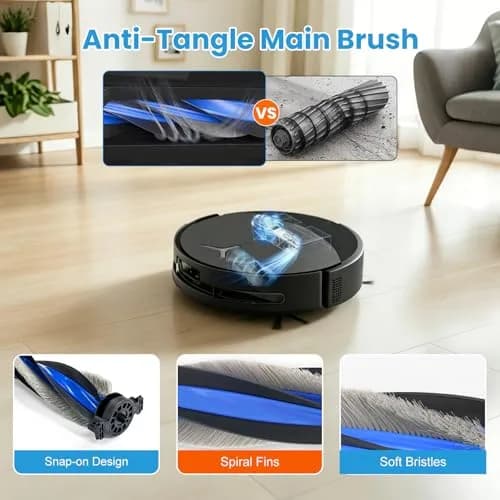 KTNAid 21 Pcs Accessories Kit for ECOVACS DEEBOT T90 PRO Omni Robot Vacuum | Main Brush, HEPA Filters, Side Brushes, Dust Bags, Roller Mops, Cleaning Tool & Screwdriver thumbnail 3