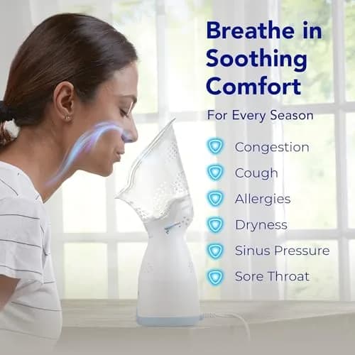 Vicks Sinus Inhaler & VapoPads Original Menthol Scent | Non-Medicated Steam Inhaler for Sinus Relief, Allergies, Congestion, Vocal Steamer (21 Count) thumbnail 3