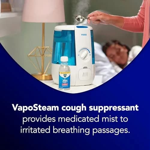 Vicks VapoPads Original Menthol Scent Refill Pads & VapoSteam Liquid 20-Pack + 8 Oz | Breathe Easier with Soothing Menthol Vapors thumbnail 5