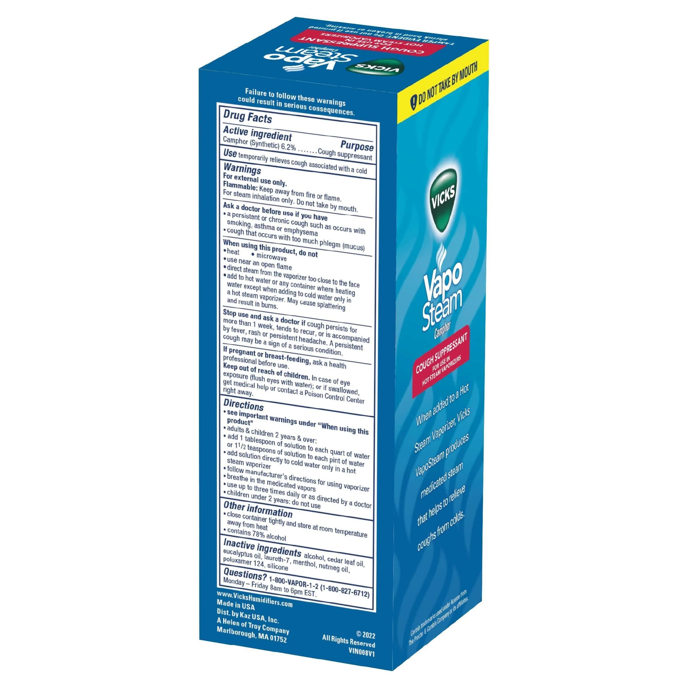 Vicks VapoPads Original Menthol Scent Refill Pads & VapoSteam Liquid 20-Pack + 8 Oz | Breathe Easier with Soothing Menthol Vapors - view 2