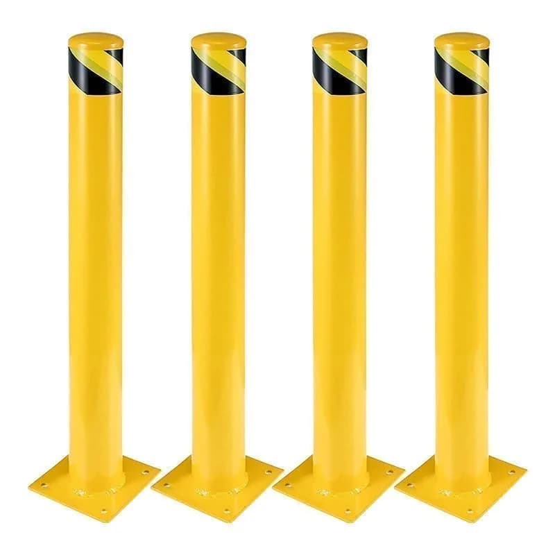 SierraSquad 36 Inch Steel Safety Bollards | Heavy-Duty Impact Barrier for Driveways & Storefronts thumbnail 1