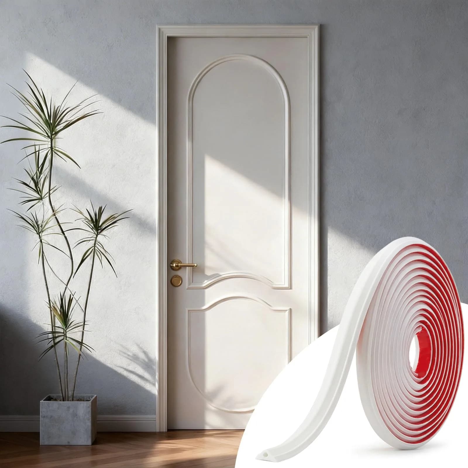 JSIWOTH Flexible Peel and Stick Wall Molding Trim 40 FT (12.2 M) | Easy DIY Decorative Border for Walls and Furniture thumbnail 8