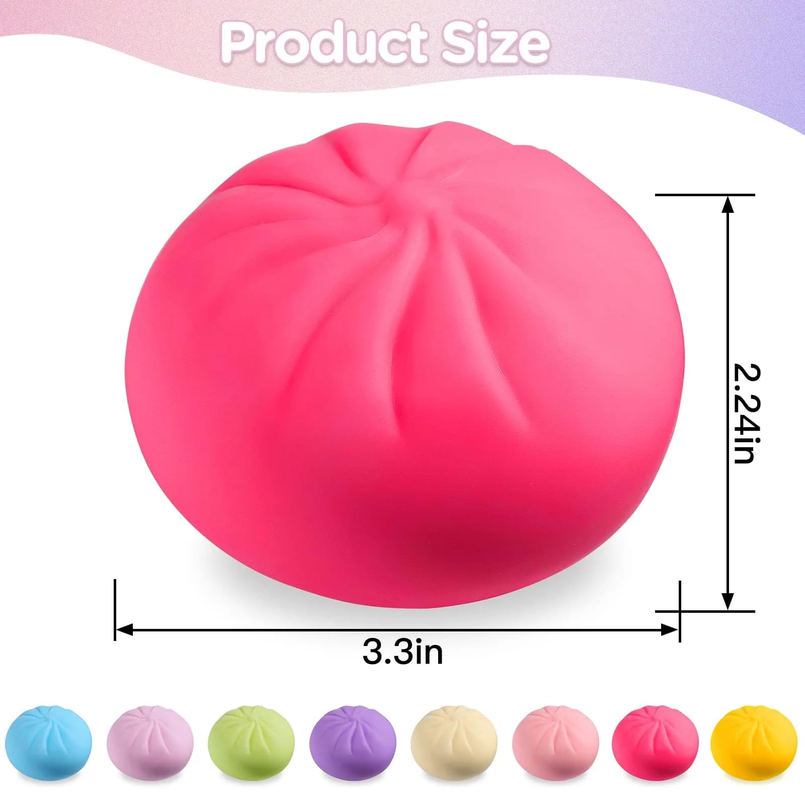 ToyMojo Dumpling Squishy Mystery Box Rose | Viral Bao Bun Squeeze Toy - view 2