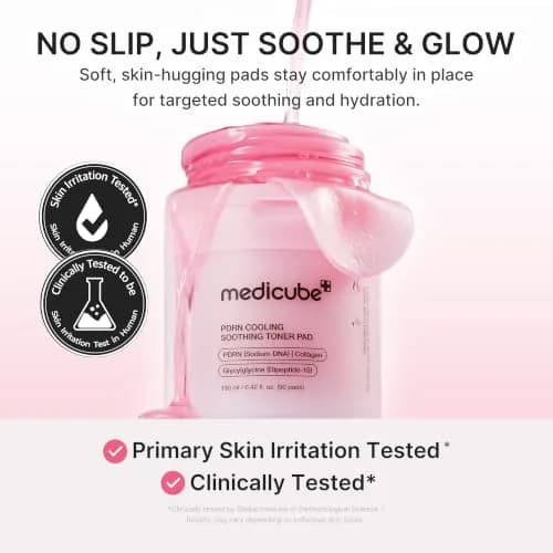 medicube PDRN Cooling Soothing Toner Pads 90 Count | Hydrating Facial Pads for Sensitive Skin thumbnail 4