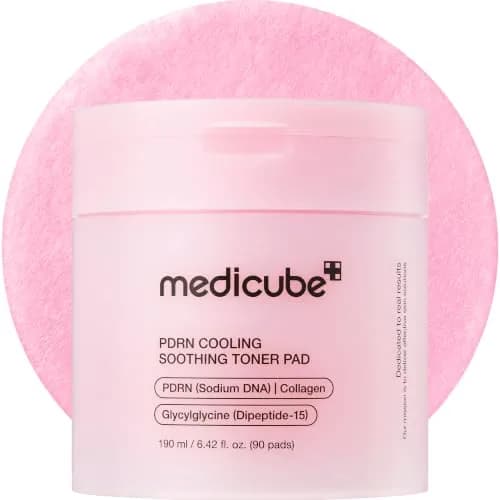medicube PDRN Cooling Soothing Toner Pads 90 Count | Hydrating Facial Pads for Sensitive Skin thumbnail 1