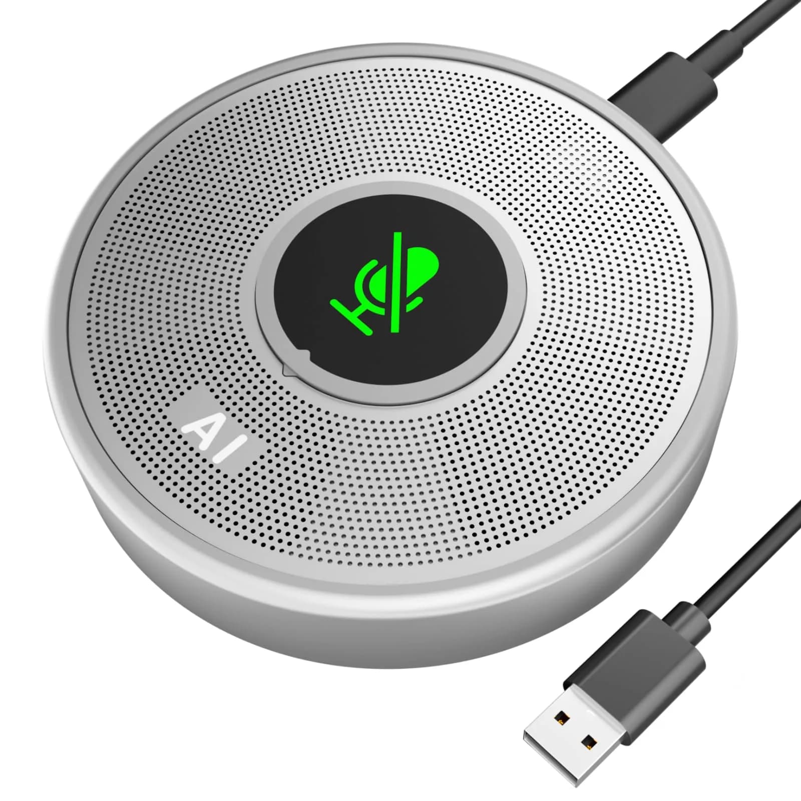 ANSTEN USB Microphone No Speaker, Laptop Computer Microphone Conference Mic | Crystal-Clear 360° Voice Pickup - main product image