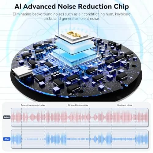 ANSTEN USB Microphone No Speaker, Laptop Computer Microphone Conference Mic | Crystal-Clear 360° Voice Pickup thumbnail 2