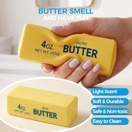 XQOQO Butter Squishy Slow Rising Squeeze Toy 14 cm (5.32 in) | Non-Toxic PU Material thumbnail 5