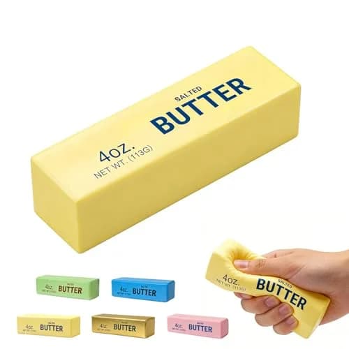 XQOQO Butter Squishy Slow Rising Squeeze Toy 14 cm (5.32 in) | Non-Toxic PU Material thumbnail 1