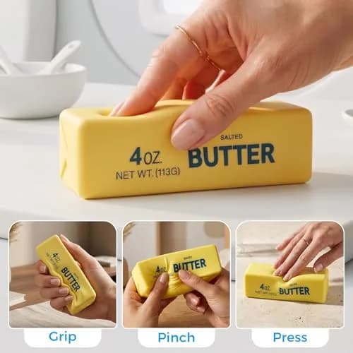 XQOQO Butter Squishy Slow Rising Squeeze Toy 14 cm (5.32 in) | Non-Toxic PU Material thumbnail 3