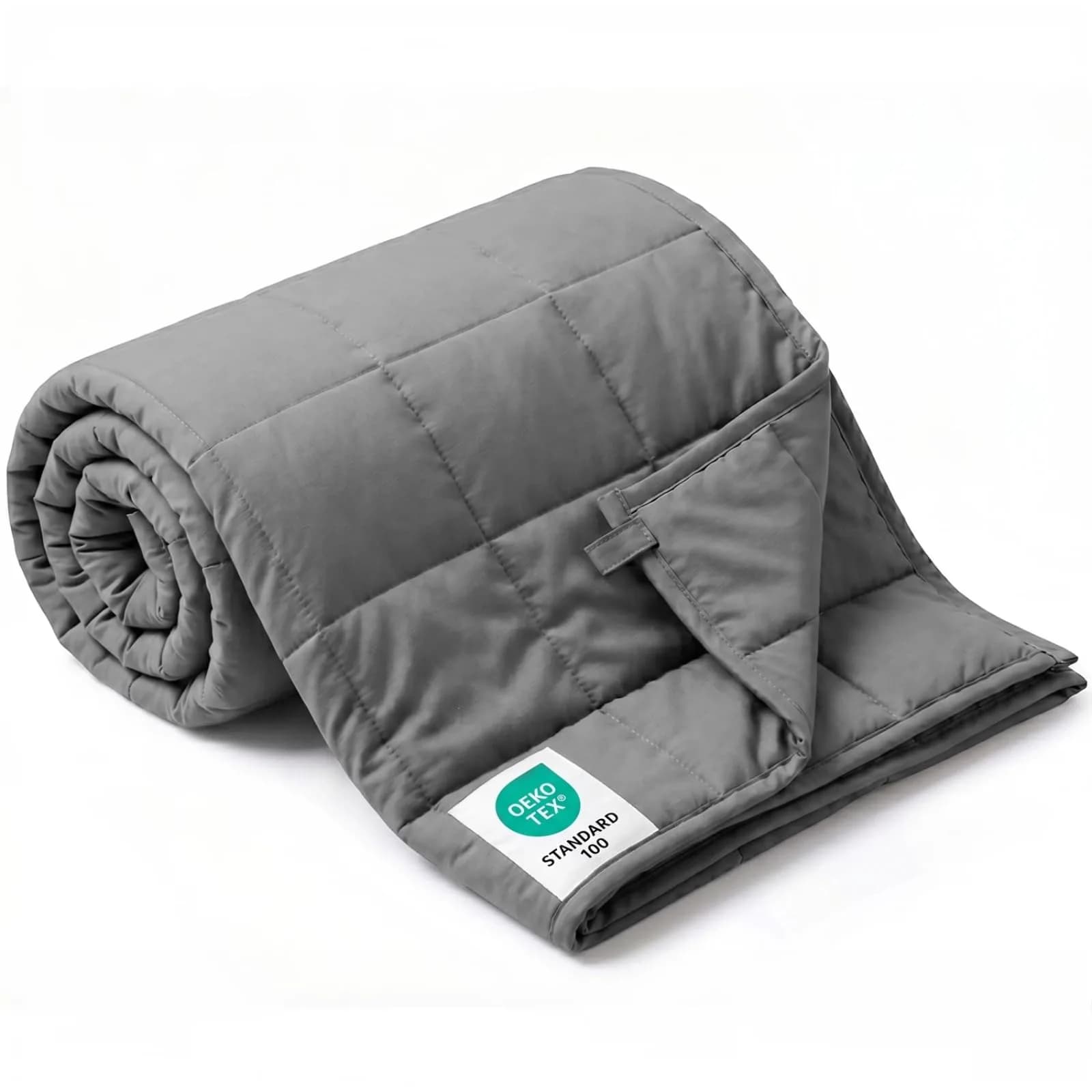 Smart Queen Weighted Blanket for Adults 15 lbs | Breathable Heavy Throw Blanket for 120-160 lbs — Grey-60"x80" 15LB