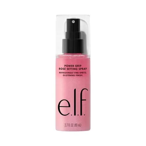 e.l.f. Power Grip Rosé Setting Spray 80ml (2.7 Fl Oz) | Sets Makeup with a Glistening, Rose-y Glow thumbnail 8
