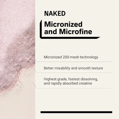 NAKED Creatine Strawberry Flavored Creatine Monohydrate Powder 90 Servings (35.2 oz / 1 kg) | Muscle Growth & Vegan Formula thumbnail 4