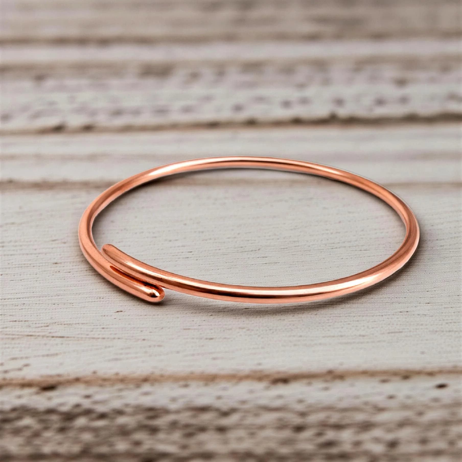 SHINDE EXPORTS Pure Copper Leg Anklet Bracelet Kada for Men and Women | 50gms 4mm Rod, 12-inch Adjustable thumbnail 7