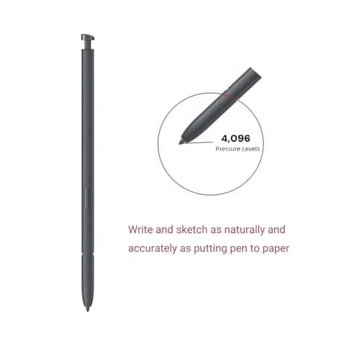 Qenw S26 Ultra S Pen Replacement for Samsung Galaxy S26 Ultra Stylus Pen, with 5 PCS Tips/Nibs Replacement (Black) | 4096 Pressure Levels thumbnail 2