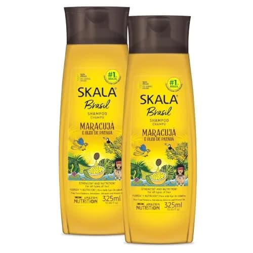 SKALA Maracujá & Óleo de Patauá Shampoo for All Hair Types | Vegan Hydration & Strength Support, No Parabens or Silicones, 325 mL (Pack of 2) thumbnail 1