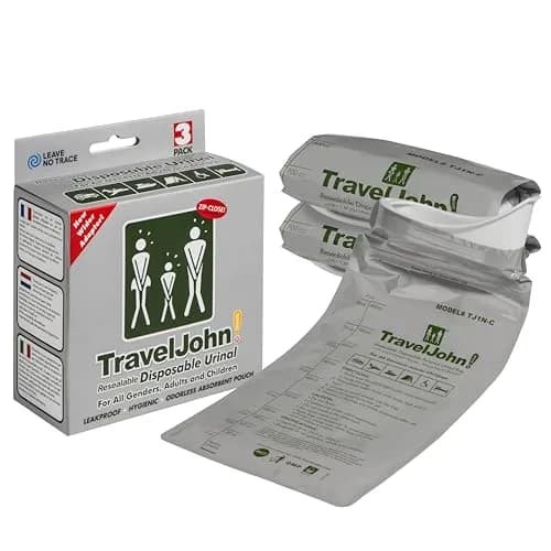 TravelJohn Resealable Disposable Urinal Bags 28oz | Odorless, Leakproof, Reusable for Travel & Camping thumbnail 1