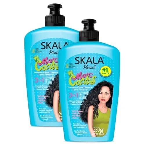 SKALA #Mais Cachos 3 in 1 Leave In Conditioner for Curly Hair, Vegan, 250 g | Hydration, Curl Definition & Heat Protection thumbnail 1