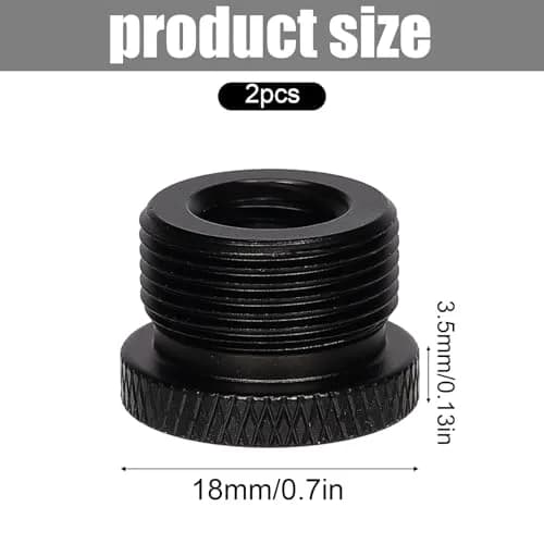 SAVITA 2pcs Mic Foot Adapter 3/8 à 5/8 | Aluminum Mount Accessory for Microphone Stand thumbnail 2