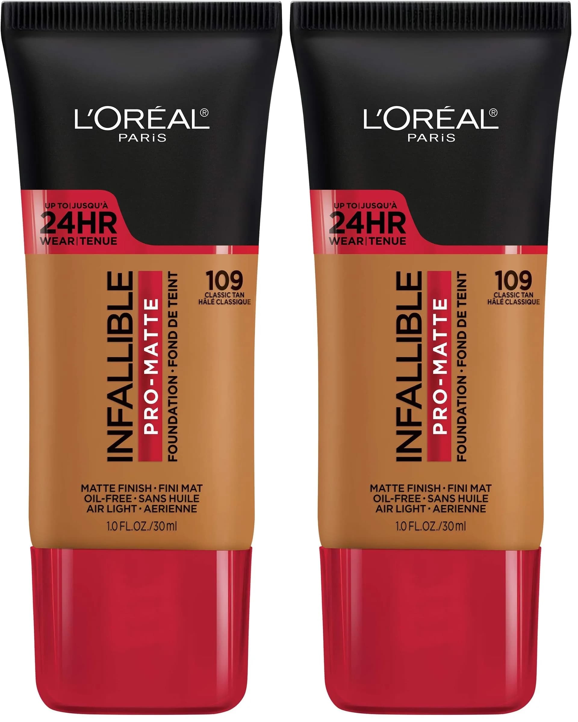L'Oreal Paris Infallible Pro-Matte Foundation Classic Tan 30ml (1 Fl Oz) | Demi-Matte Finish, 24-Hour Wear - main product image