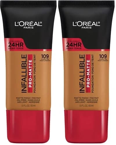 L'Oreal Paris Infallible Pro-Matte Foundation Classic Tan 30ml (1 Fl Oz) | Demi-Matte Finish, 24-Hour Wear thumbnail 1